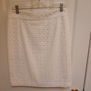 Banana Republic white eyelet skirt, size 4P